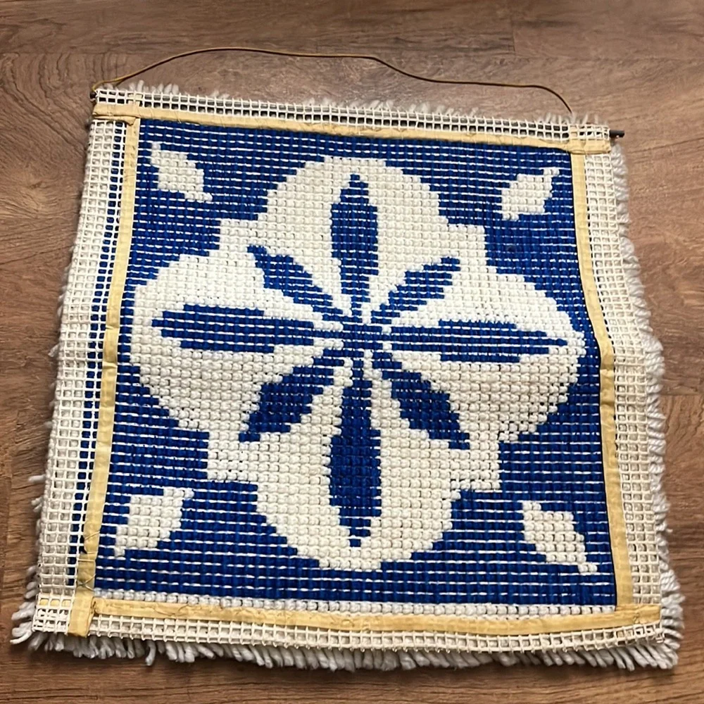 Vintage 70’s Star Rug Wall Hanging